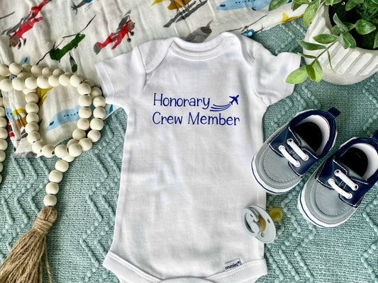 "Honorary Crew Member" Baby Onesie